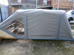 ход-й тент и дуги на макете катера готовый к отправке в Салехард (3)