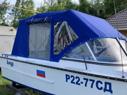 Ходовой тент на катер Амур Д, 2023 год