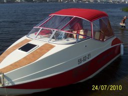 Ходовой тент на катер Delta 21