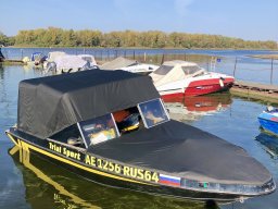 Ходовой и носовой тент для катера, сделанного на базе Николь. 2023 год