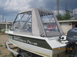 Ходовой тент для катера NORTH SILVER PRO 490