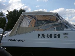 собранный тент 